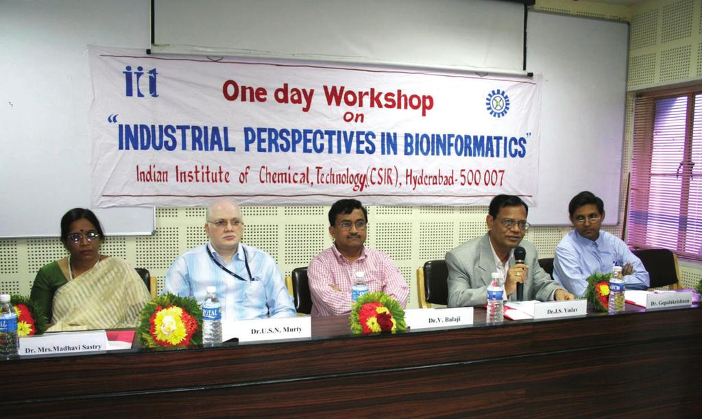Scientists and Engineers: (seen from left to right) Dr. C.V.S. Murty, Head, Chem.Engg., Dr. J.S. Yadav, Director, IICT & Dr. A.C. Kunwar, Director-Grade Scientist, IICT During the Training Programme on Lab Safety, Dr.