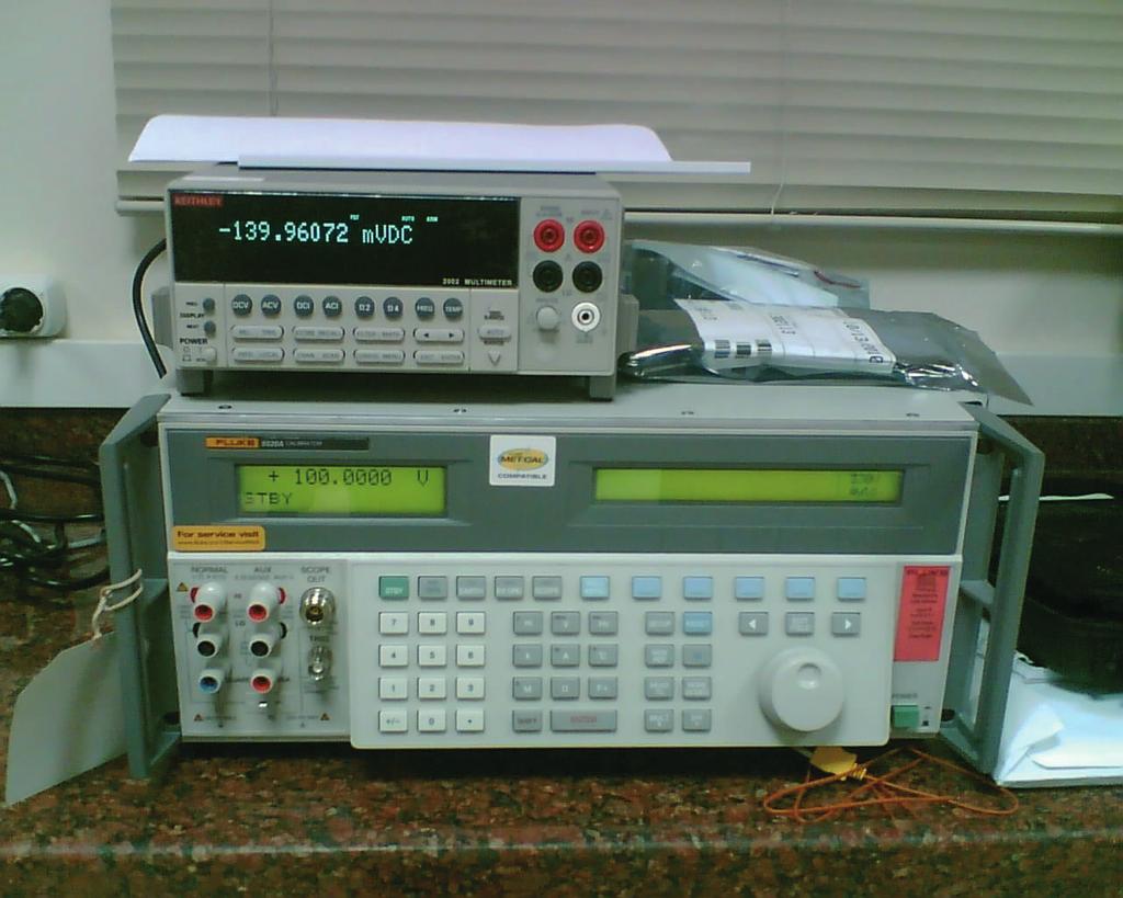 ELECTRICAL CALIBRATION LABORATORY In the laboratory, dataloggers and digital multimeters which are being used in authomatic weather stations are