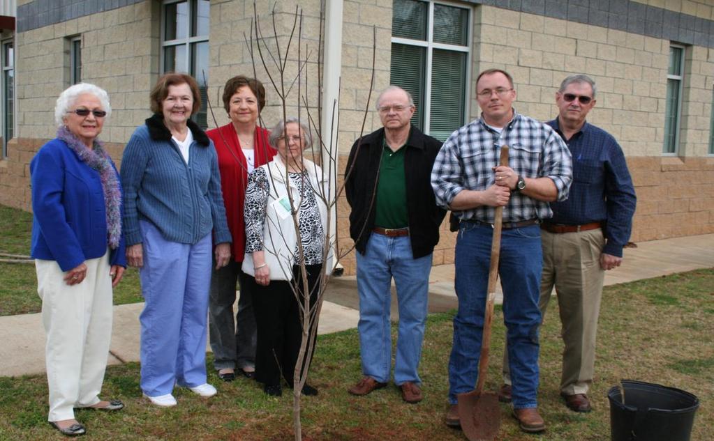 The Dogwood Garden Club of Americus, Magnolia District of the Garden Club of Georgia, observed Arbor Day in Georgia on February 17.