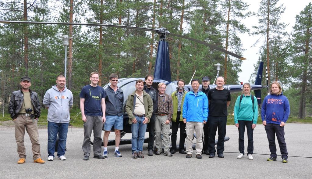 AirCore campaign in Sodankylä Helicopter flights and multiple AirCore launches were performed in July 2014.