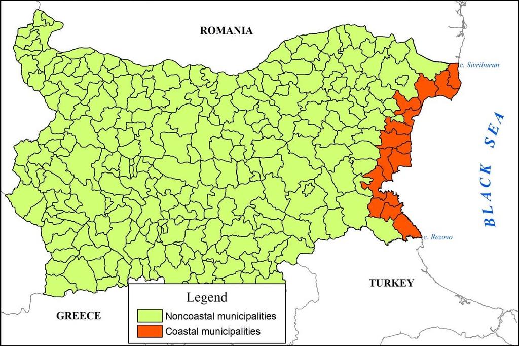INTRODUCTION: Increasing pressure on Bulgarian coastal zone In 2011, of the 7 364