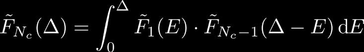 2.3.1 Convolution Method In each collision, the probability to transfer an energy EE is given by Energy