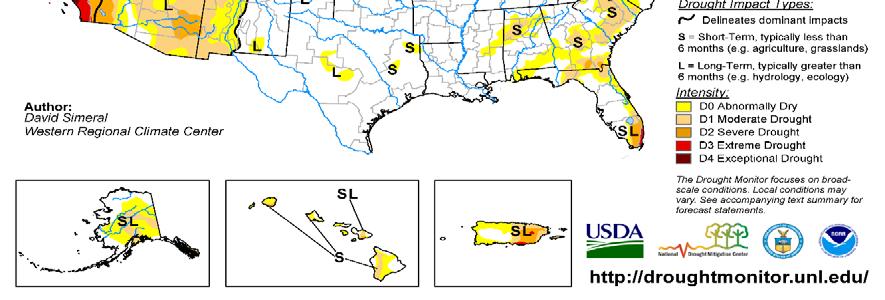 various drainage basins remain below normal.