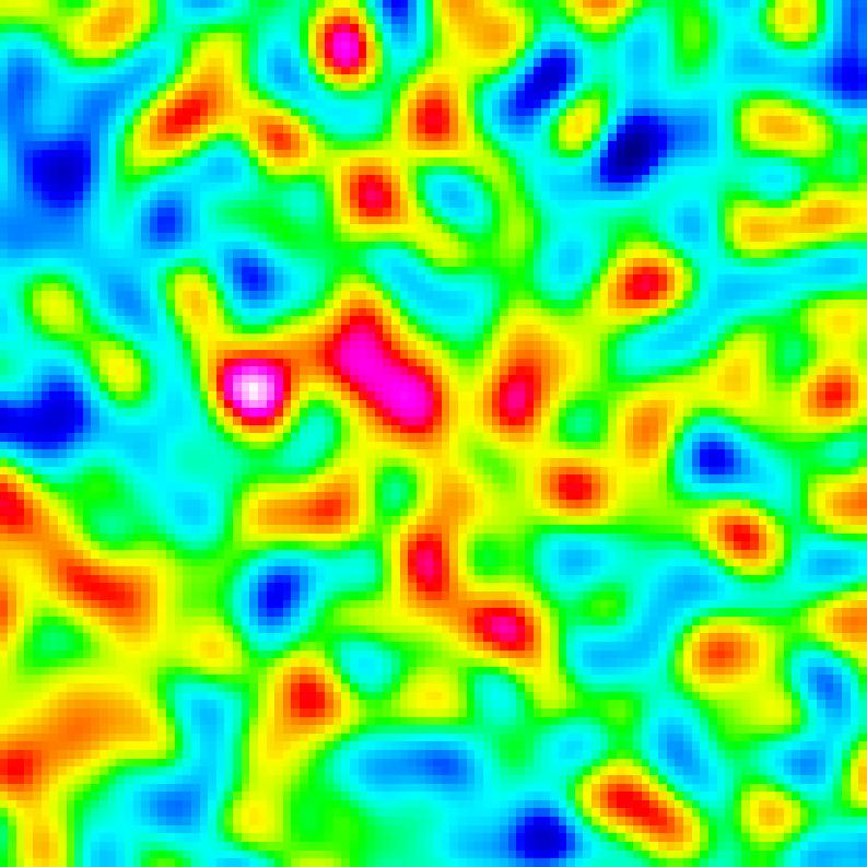 1: IRAM PdBI continuum-subtracted maps of the blue- (top panels) and red- (bottom panels) shifted [C ii] 158µm emission of SDSS J1148+5251, obtained at different velocities.