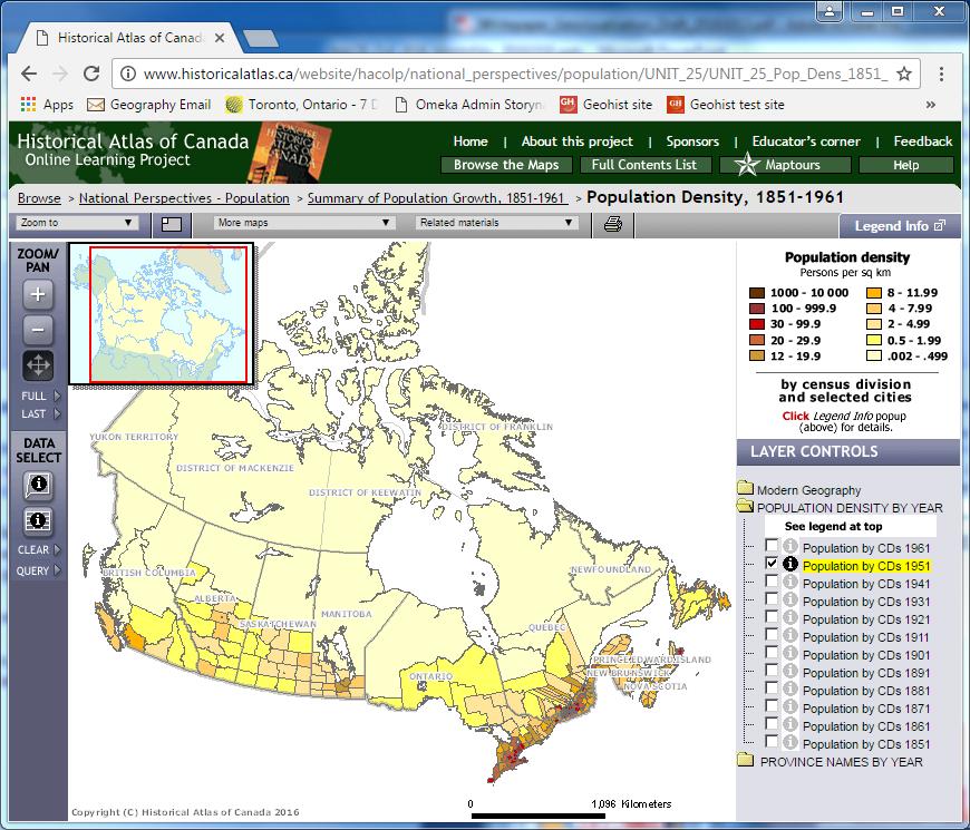 PILOT PROJECT WEBSITES Priority 2: Facilitate Canadian Historical GIS data visualization and mapping Comparative examples of webmapping approaches Examples of existing historical web-mapping