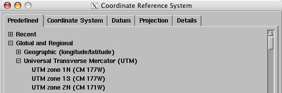 Coordinate Reference System using UTM The Universal Transverse Mercator (UTM) coordinate system divides the globe into a series of numbered zones that are 6 degrees of longitude in width and divided