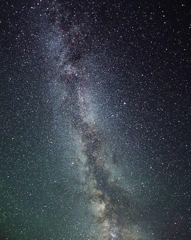 The Milky Way We can see the Milky Way stretching overhead on clear evenings the Backbone of Night The dark lanes are vast molecular clouds the future