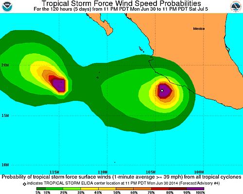 EDT Located 110 miles S of Manzanillo, Mexico Maximum sustained winds 50 mph with