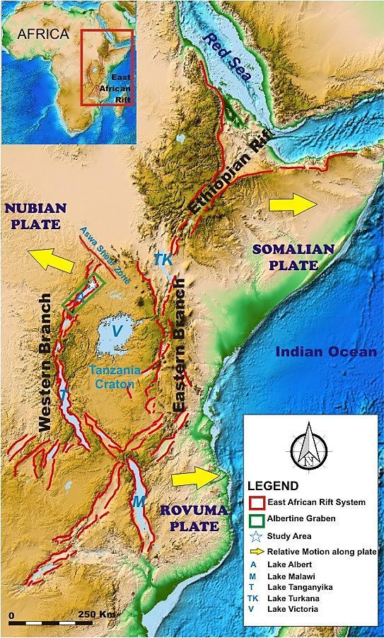 INTRODUCTION v The East African Rift System bifurcates into the eastern, western