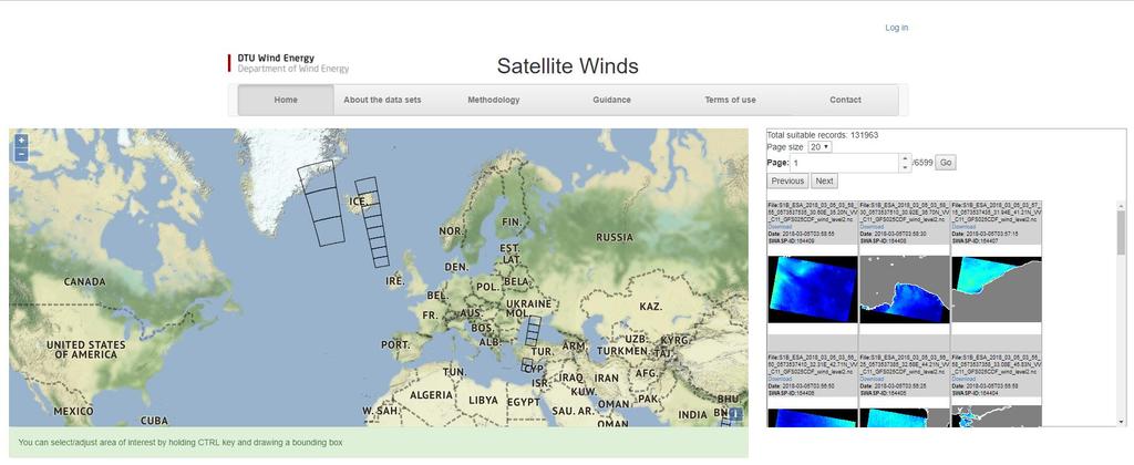 Satellite SAR wind data archive at DTU 30,000+ ENVISAT ASAR scenes (2002-2012)