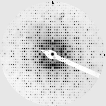 Systematic absences This SAED pattern of Ta 2 P shows mm-, but not 4-fold symmetry as seen from the intensities of diffraction spots.