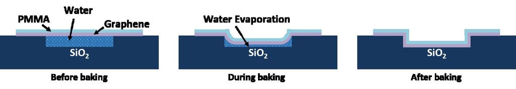Conformal coverage of graphene Graphene is known to have strong adhesion with silicon dioxide substrate, especially after the wet transfer and post-baking process.