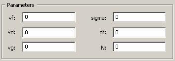 Slika 4. Cjelina za određivanje iznosa parametara 5.3.4. Upravljačka cjelina Nalazi se u donjem desnom dijelu prozora i sastoji od dva gumba Pokreni (eng.