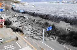 Natural Disasters Information: Tsunami A tsunami is a huge ocean or sea wave, cause by an underwater disturbance Earthquake, volcanic eruption, and mudslides under the ocean or sea floor can cause