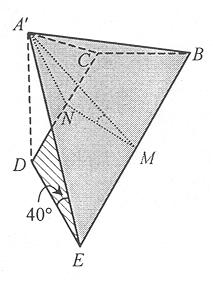 16. (a) In the trapezium BCDE, height = x sin 60 cm = x CD = ( 6 x) cm 6 + (6 x) x = 5 (1 x) x = 5 4 x 1x + 0 = 0 ( x )( x 10) = 0 x = or x = 10 (rejected) cm (b) (i) (ii) D A = [6 + (6)() cos 40 ]