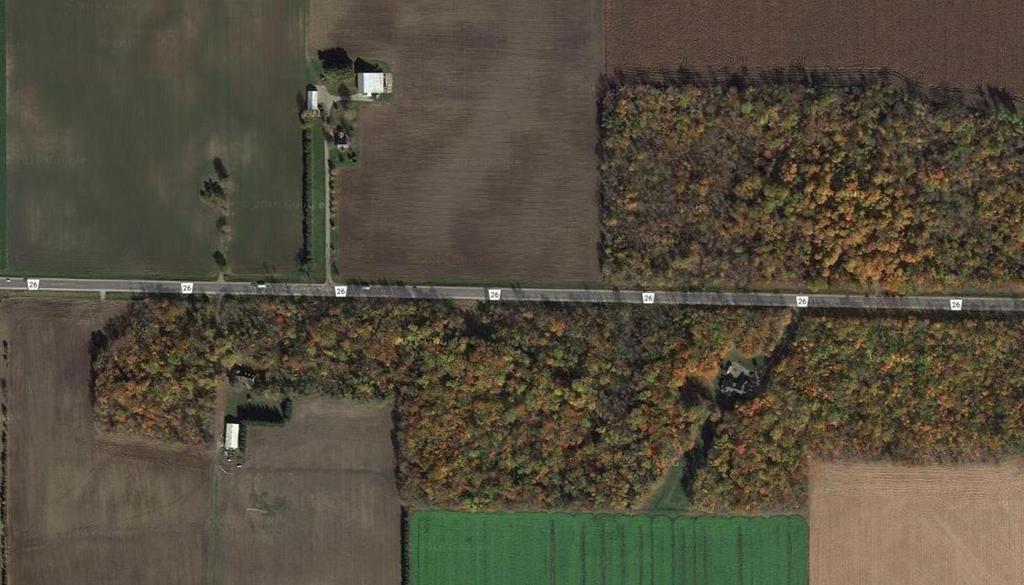 Figure 4: View of the specific portion of Perth Road 26 where a head-on collision occurred on Tuesday night, August 23, 2016.