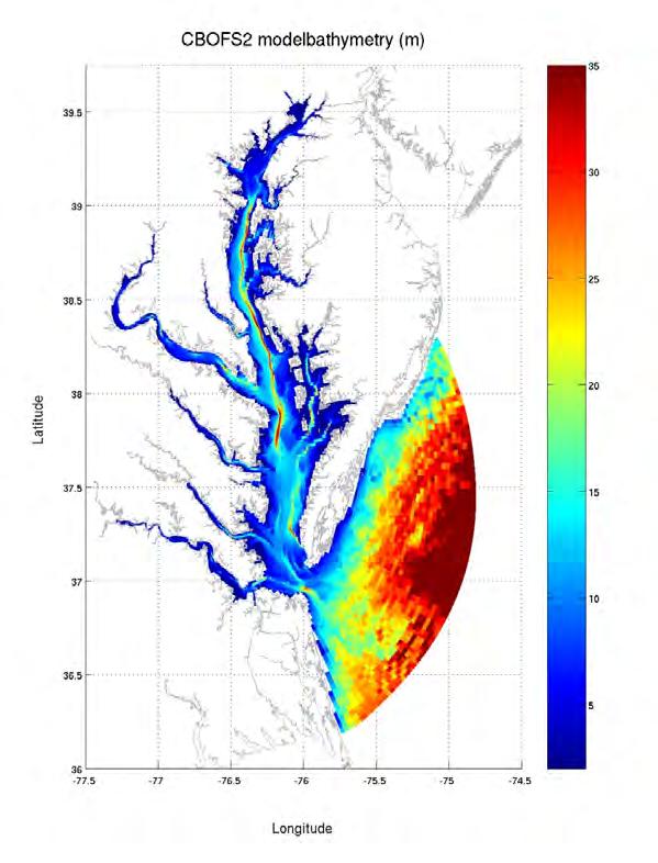 Chesapeake Bay Operational Forecasting System Currently Running at NOAA NOS CO-OPS With Regional Ocean Modeling System 3.0 Small bugs needed to be fixed. No full support for latest 4DVAR scheme.