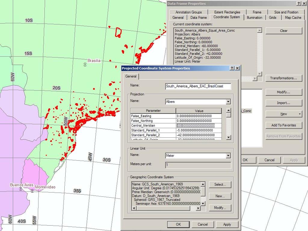 Working with Projections in ArcGIS Modifying a Projection in