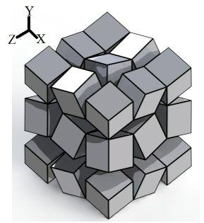 Figure 1: Cube structure, oblique view.