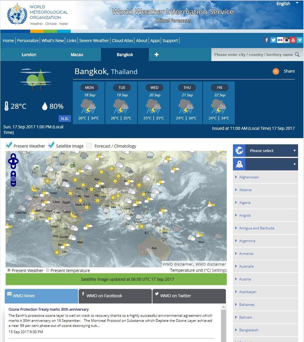 WMO World Weather Information Service (WWIS) Global