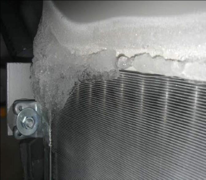 Background Ice accretion on the surface of heat exchangers generally