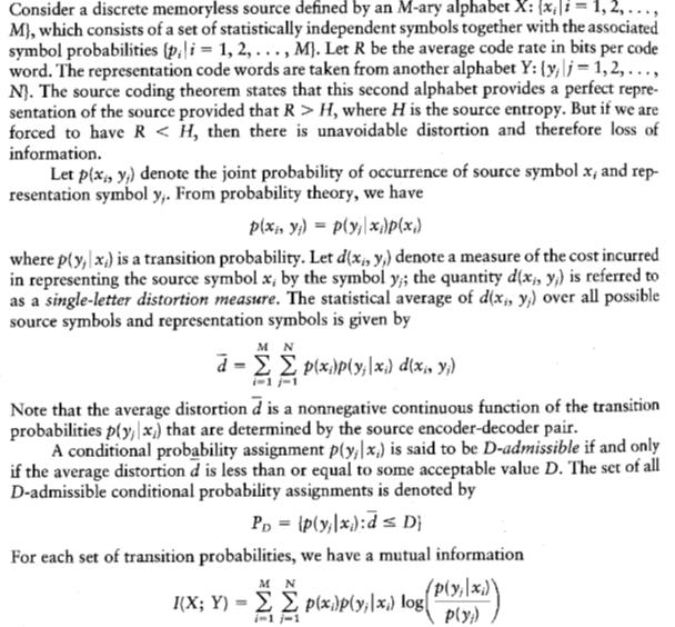 22.Explain about rate distortion theory EC2252