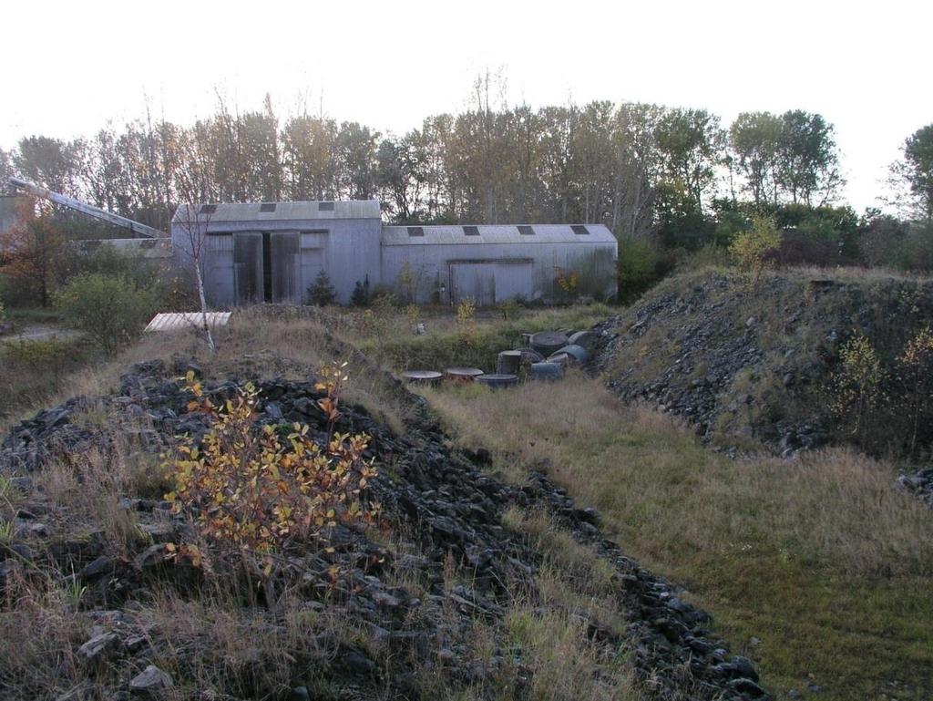 Ore heaps at Risø with