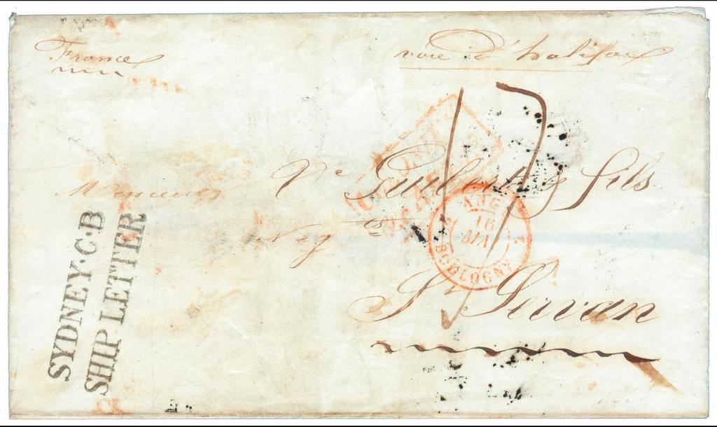 C.B SHIP LETTER and a COLONIES & ART.