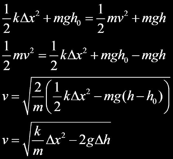 Energy Problem Solving Slide 27 / 84 Let's put in the equations and rearrange them to solve for v.. Energy Problem Solving Slide 28 / 84.