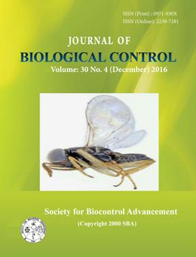 Journal of Biological Control, 30(4): 210-216, 2016, DOI: 10.