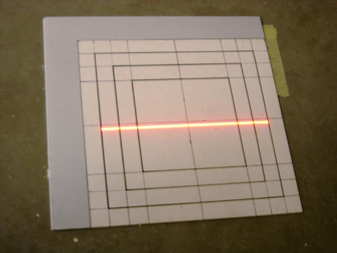 Figure 1 video camera was used to capture the image on the screen. The computer and software were used to digitize the line into an array of data representing the reflected line.