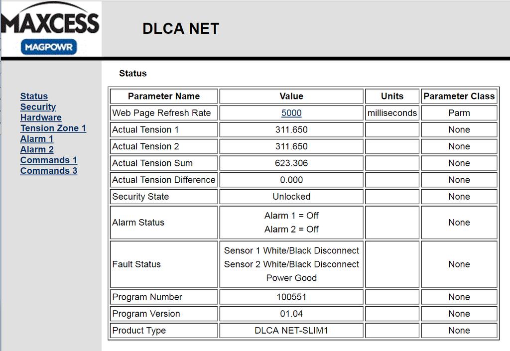 WEB SERVER 8.0 Web server Access the web server in the DLCA NET-SLIM If the product has the default IP address, open a browser and type http://10.0.0.113 into the address bar.