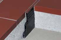 H = 35-50 - 65 mm Colours*: G Schlüter -DILEX-MP/-MPV is an expansion joint profile with undercut side walls made of rigid, recycled PVC and a