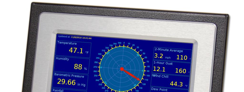 18 Magellan 420 Weather Station Weather Display Console (Optional) Displays weather information Designed to be viewed clearly from a distance Industrial grade WVGA touchscreen.