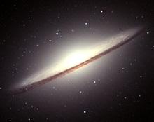 M104 (Sombrero Galaxy) M104: A siral galaxy like the Milky Way, nicknamed the "Sombrero Galaxy" because the lane of dust in the disk looks