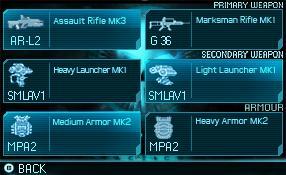 equipment, so the equipment screen will not be available until a choice exists. The attributes of the item under the cursor are displayed on the Touch Screen.