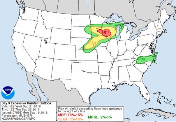 Flash Flood Outlook - Days 1-3 Day 1 Day 2