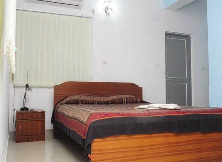 single bed, air-conditioned, fully furnished rooms. All rooms are provided with basic amenities like hot water, telephone, television, electric kettle etc.