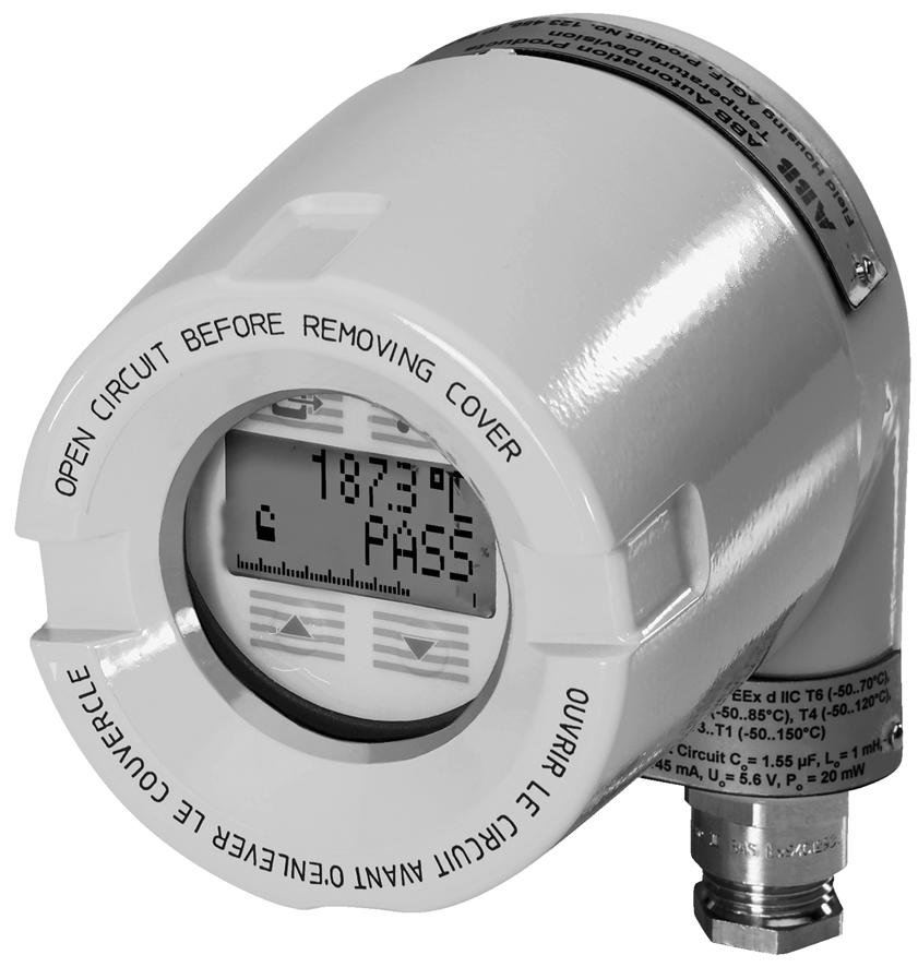 TF / TF -Ex Field mounted temperature transmitter, Profibus PA, Pt 00 (RTD), thermocouples, or independent channels 0/-8.