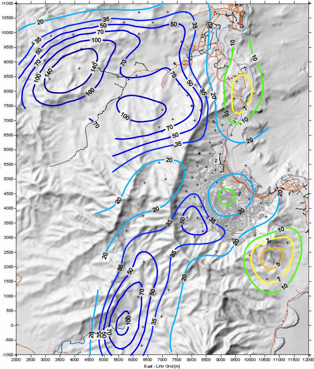 Ussher, Charroy, Seastres and Villafuerte Figure 7: Resistivity at 600 m RL from 3D model The MT survey was completed successfully in a difficult environment.