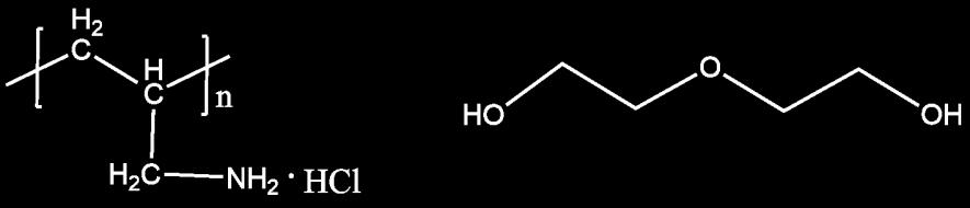 A Scheme S1. The molecular structure of (A) polyallylamine hydrochloride and () diethylene glycol.