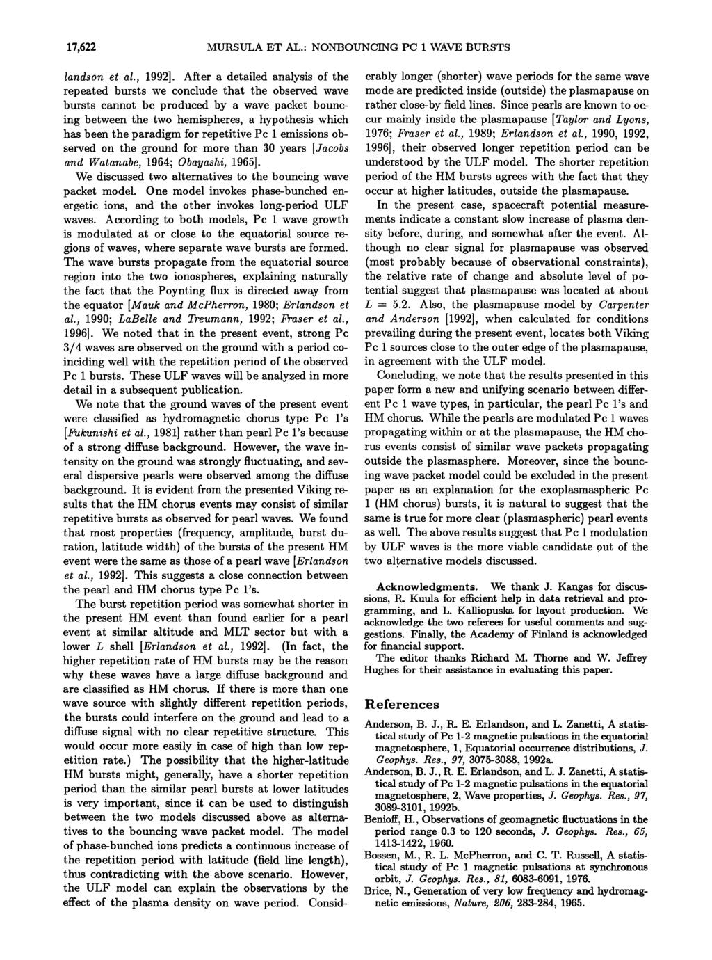 17,622 MURSULA ET AL.: NONBOUNCING PC 1 WAVE BURSTS landson et al., 1992].