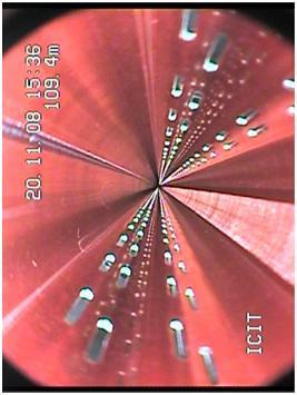 Beam vacuum Beam Screen (BS) : The red color is characteristic of a clean copper