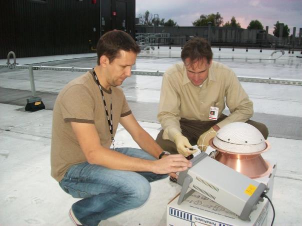 impact locations Reentry Breakup Recorder assembly (recorder is inside heat shield) a.