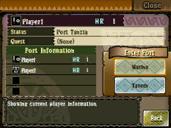 "Friend Search". Select the Port of the player you wish to play with. Then select the area you wish to travel to.