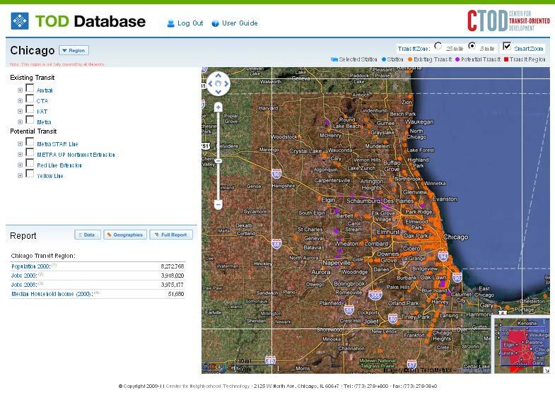 Putting the TOD Database to Work Map-based website Goal: Accelerate practice & commitment