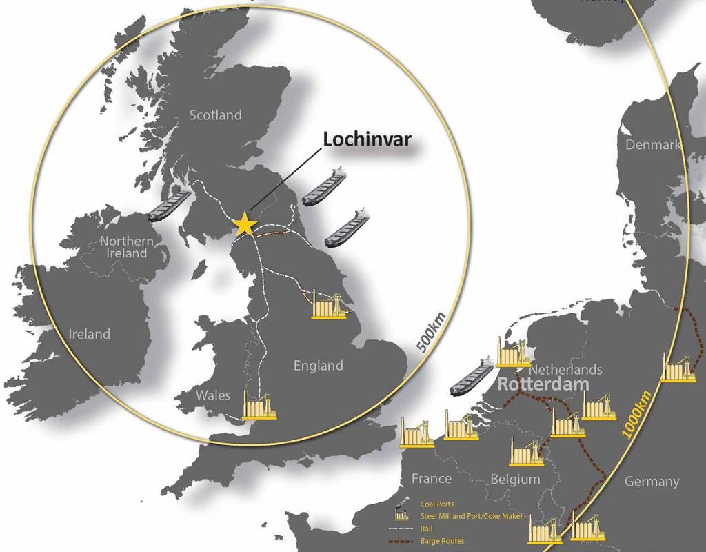 Lochinvar - World Class Supply Chain to European Market Majority of customers within 1,000 km Regular smaller deliveries from local supplier benefits customers Existing UK rail and port