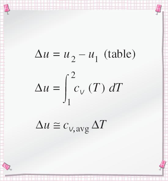 Three ways of calculating u and h h h h 1 from