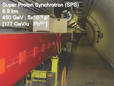 SPS Super Proton Synchrotron Protons: 450 GeV, 4.8.