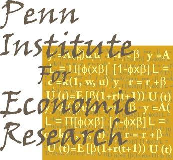 Penn Institute for Economic Research Department of Economics University of Pennsylvania 3718 Locust Walk Philadelphia, PA 19104-6297 pier@econ.upenn.